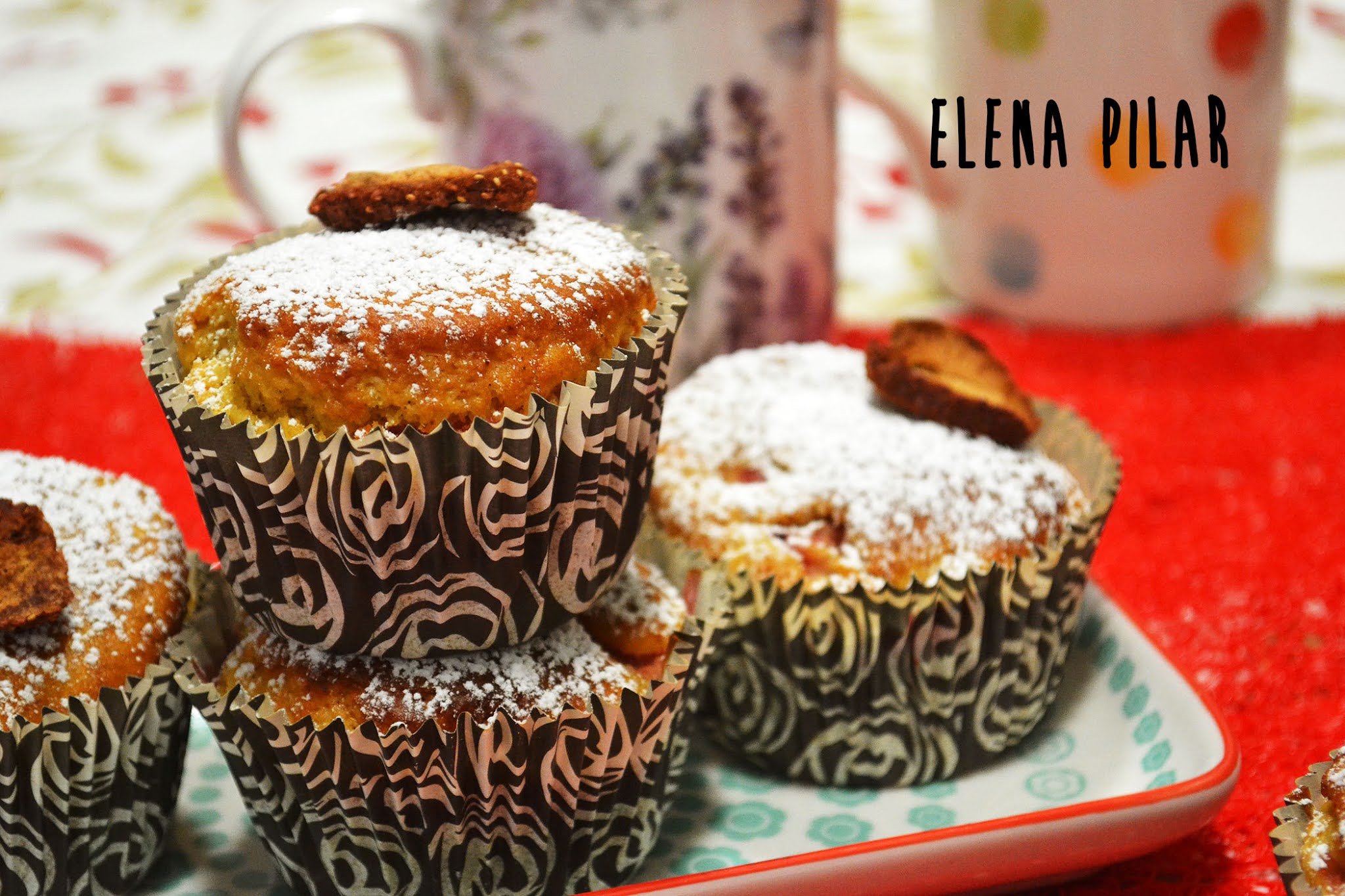 Muffins de fresa, sin huevo, súper ligeros y con opción vegana