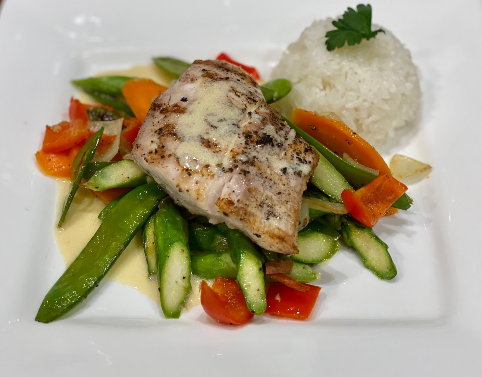 GREAT EATS HAWAII GRILLED MAHI MAHI WITH VEGETABLES