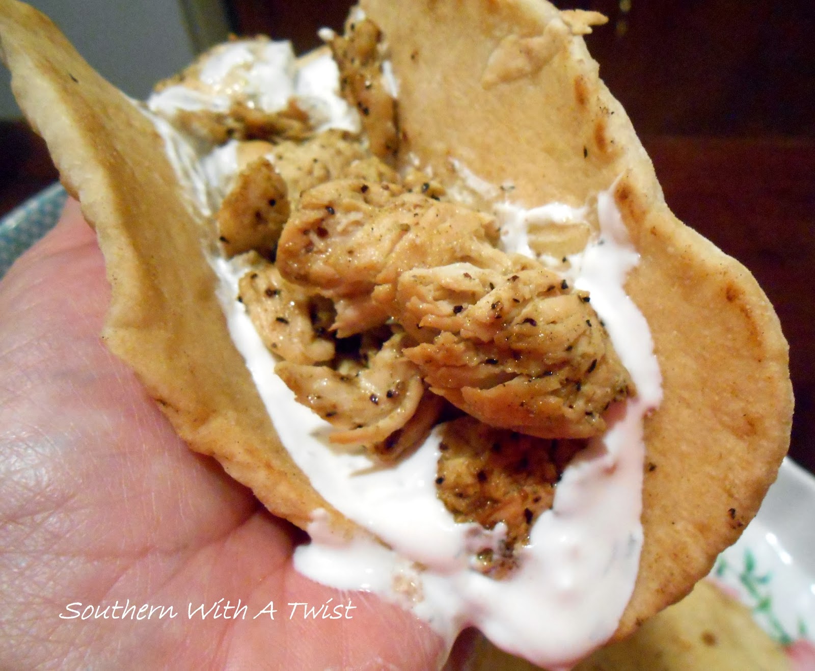 Southern With A Twist Homemade Pita Bread... Chicken Gyros