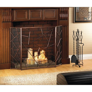 Modern Geometric Fireplace Screen - Giftspiration