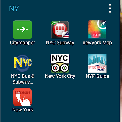 app de viagem para Nova Iorque
