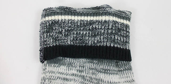 diy reconstruction: sweater into legwarmers - Gina Michele