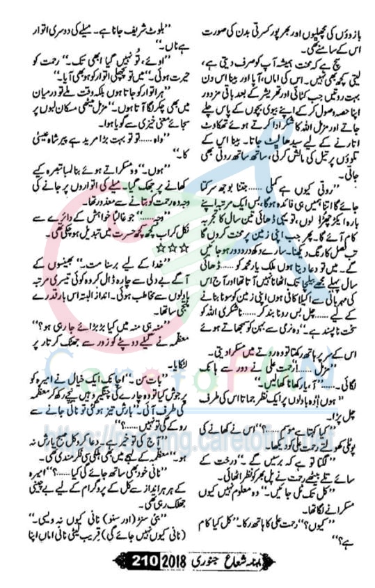 Ishq Barhana By Farah Bukhari Shuaa Digest January 2018