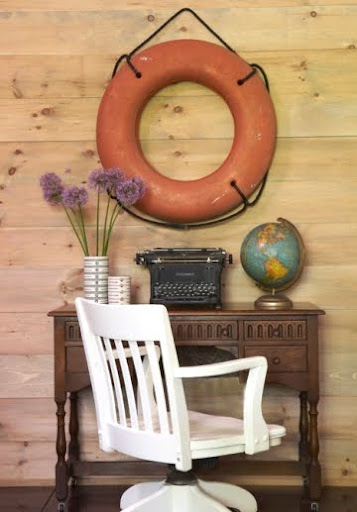 wood paneling accent wall