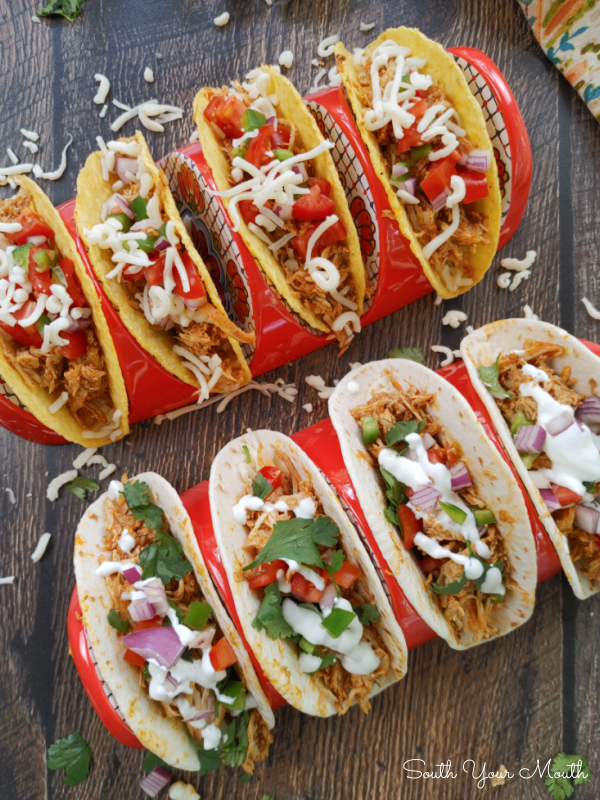 South Your Mouth 3Ingredient Crock Pot Chicken Tacos