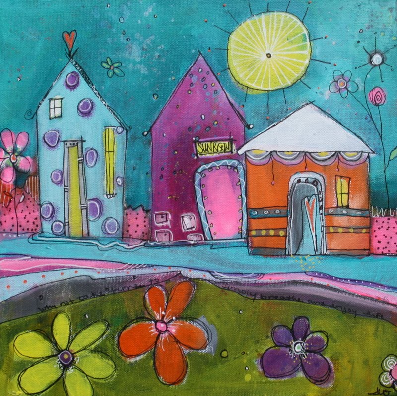 Get Whimsical with My Funky Little Cityscapes Class!