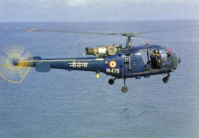  Helicóptero Chetak da Marinha Indiana se acidenta