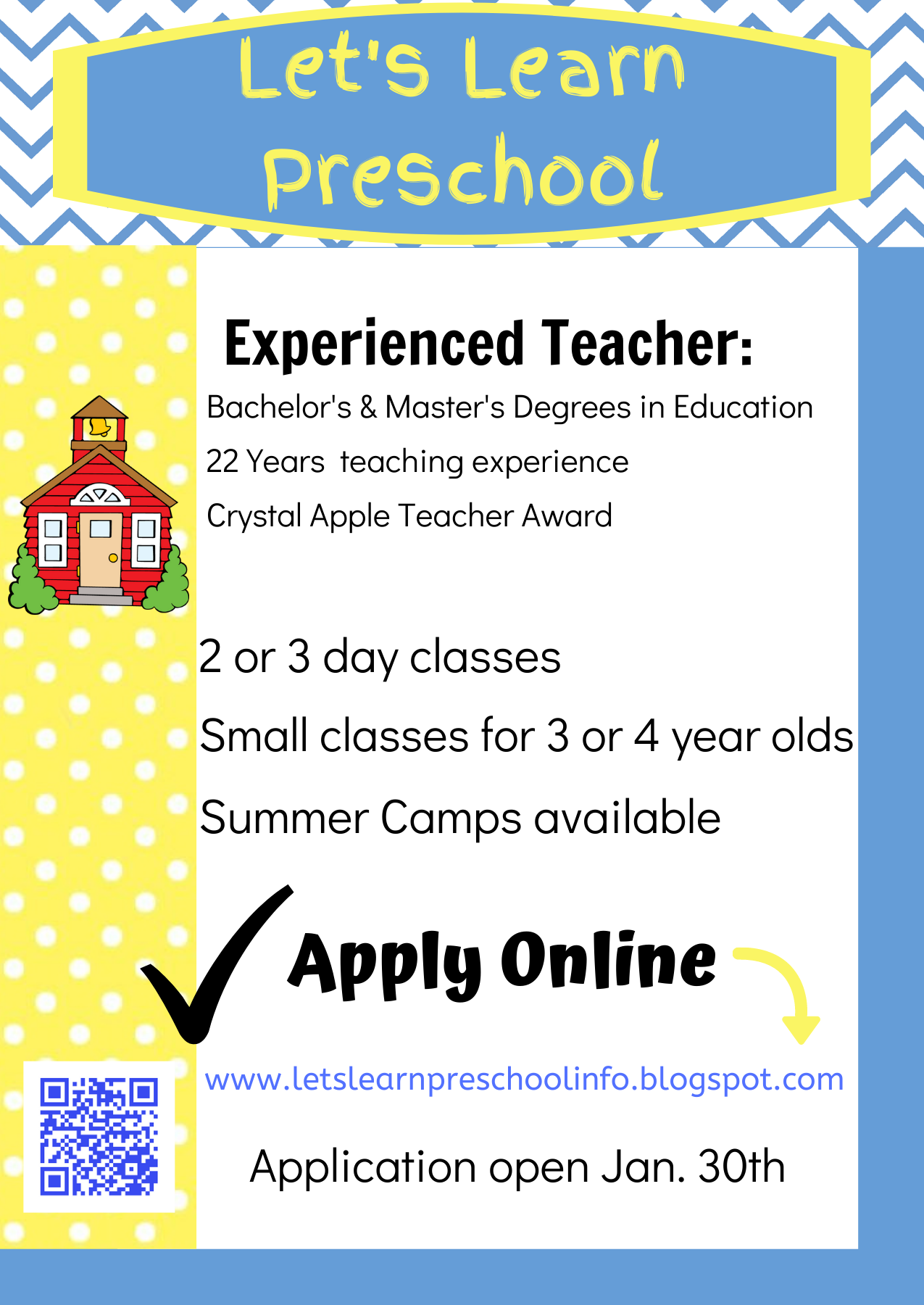 Let's Learn! Preschool Application
