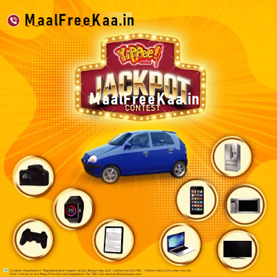 YiPPee Jackpot contest Win Car Laptop Mobile Phone