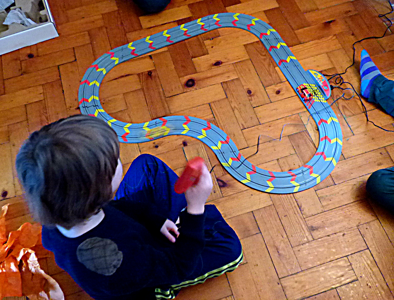 My First Scalextric review - Chilling with Lucas