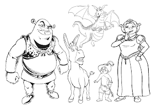 Cartoons Coloring Pages: Shrek Coloring Pages