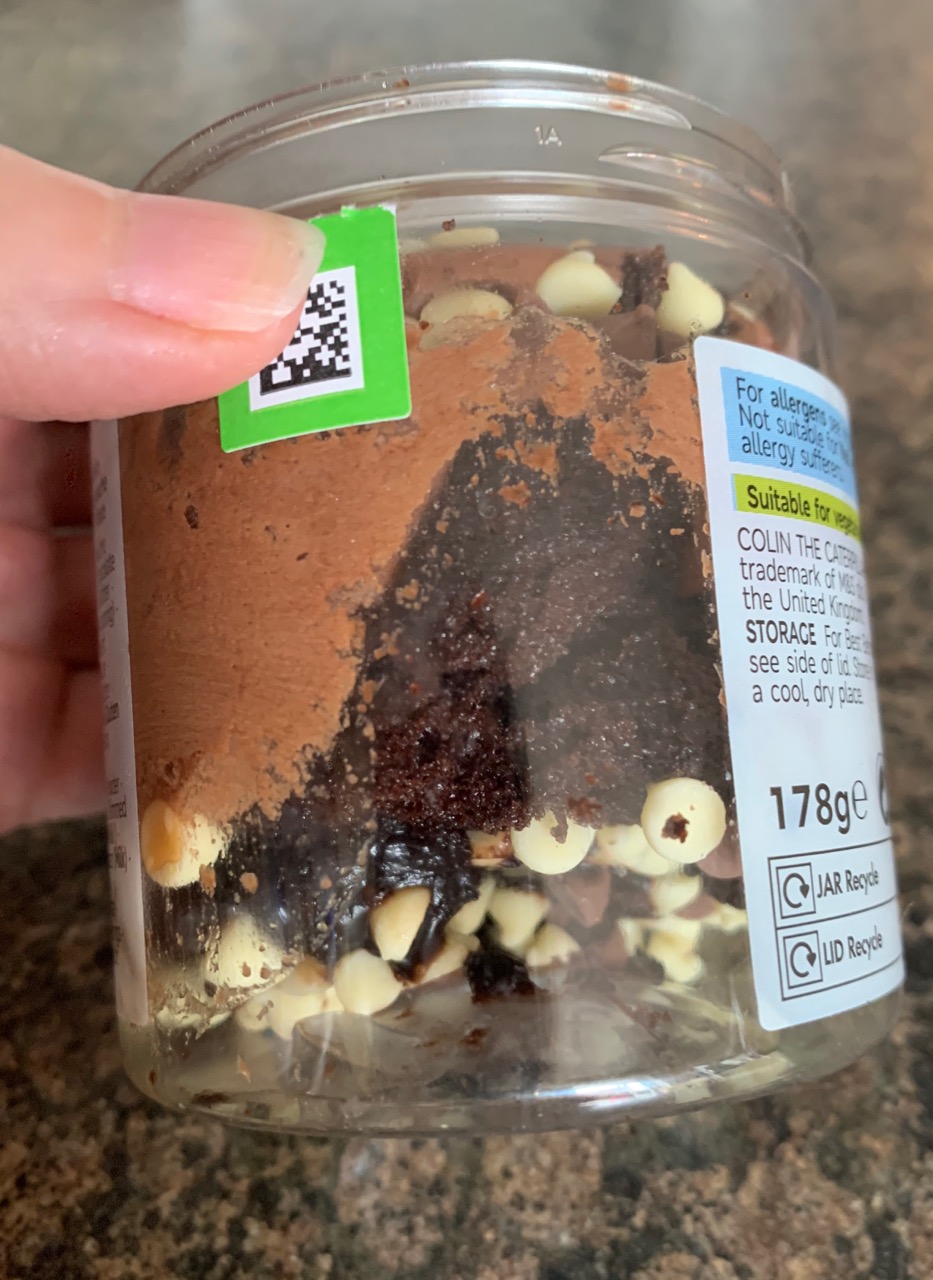 FOODSTUFF FINDS Colin the Caterpillar Cake Jar (Marks and Spencer) By