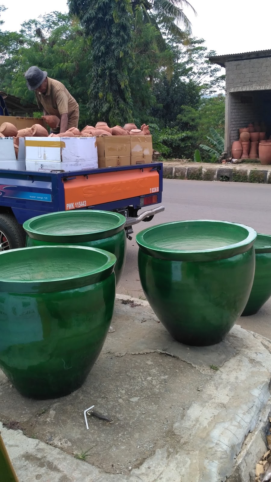  Pot Gentong  Keramik Mulya Plered