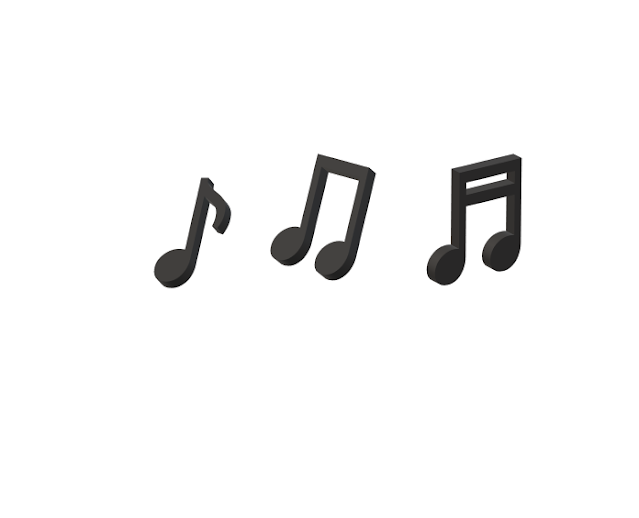 A picture of Musical notes