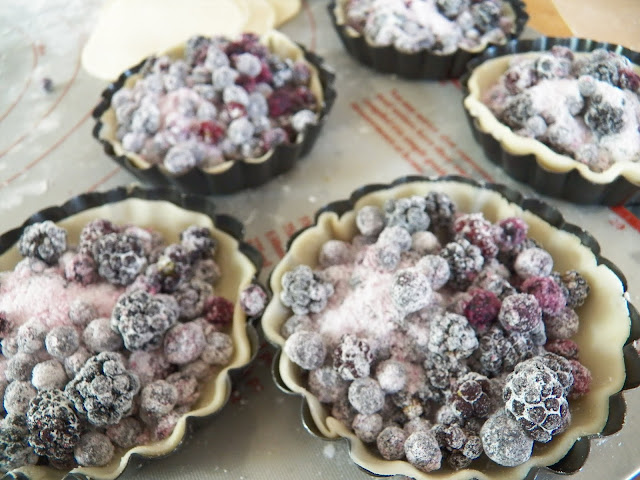 Bubbly Pies with Summer Berries