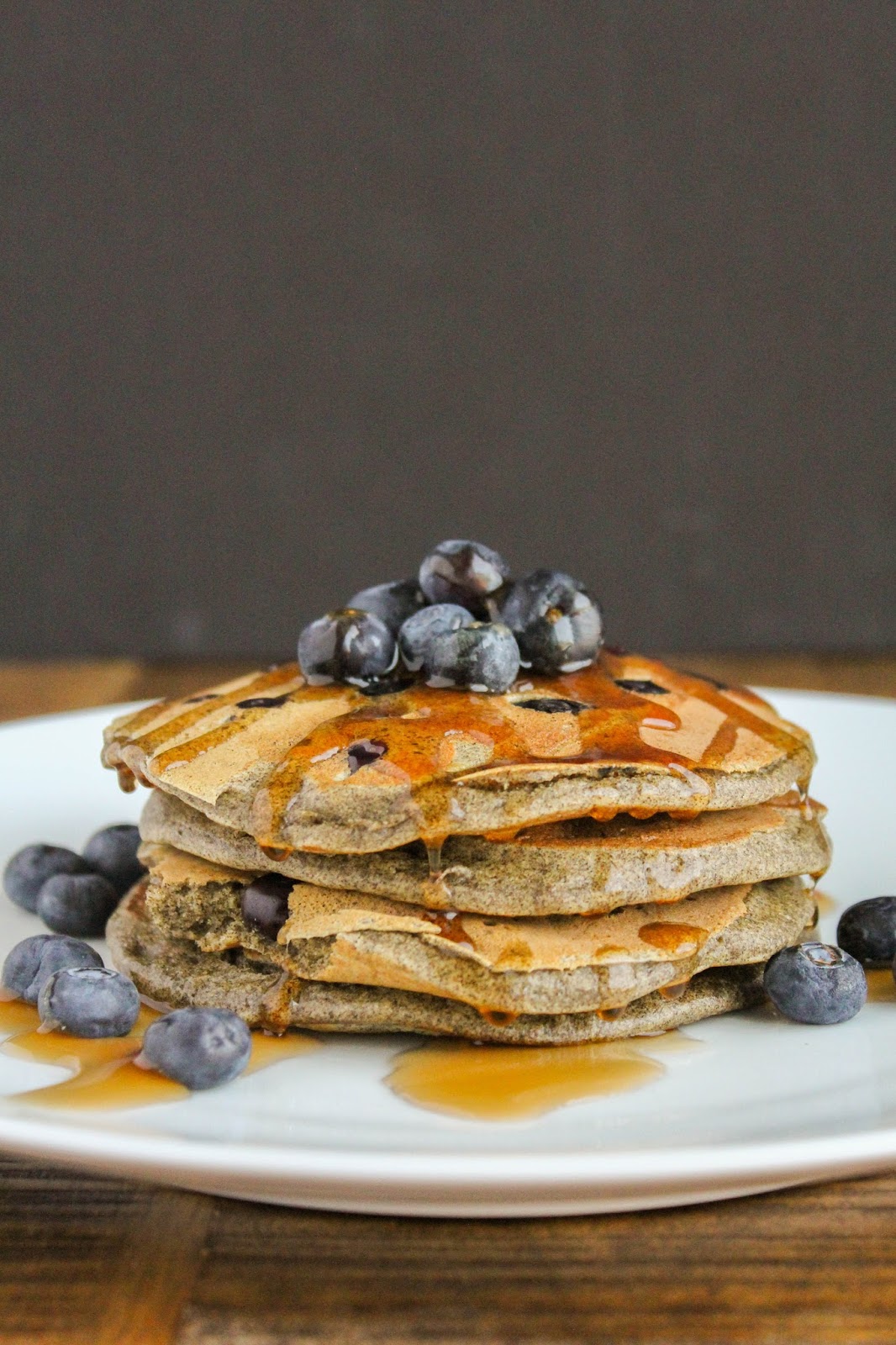 Blueberry Buckwheat Pancakes