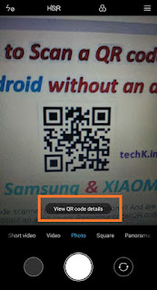 How to scan QR in MI