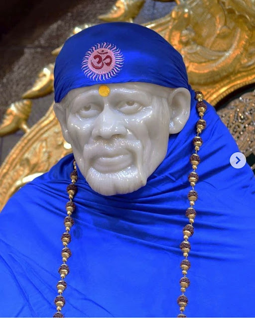blue color with sai baba images 428545.in
