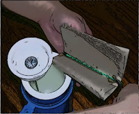 Thawing a semen straw for cattle artificial insemination Thawing a semen straw for cattle artificial insemination