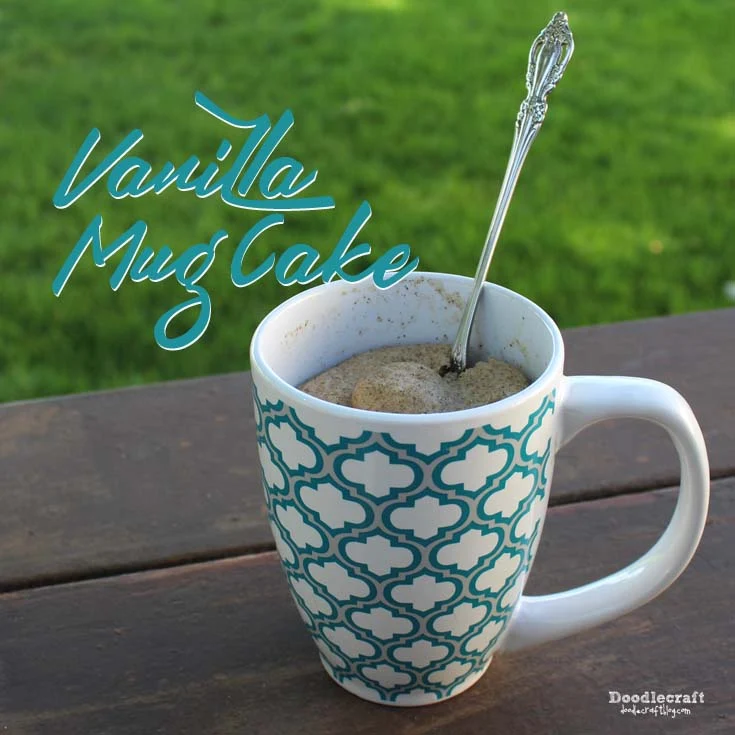 Vanilla Bean Microwave Mug Cake!