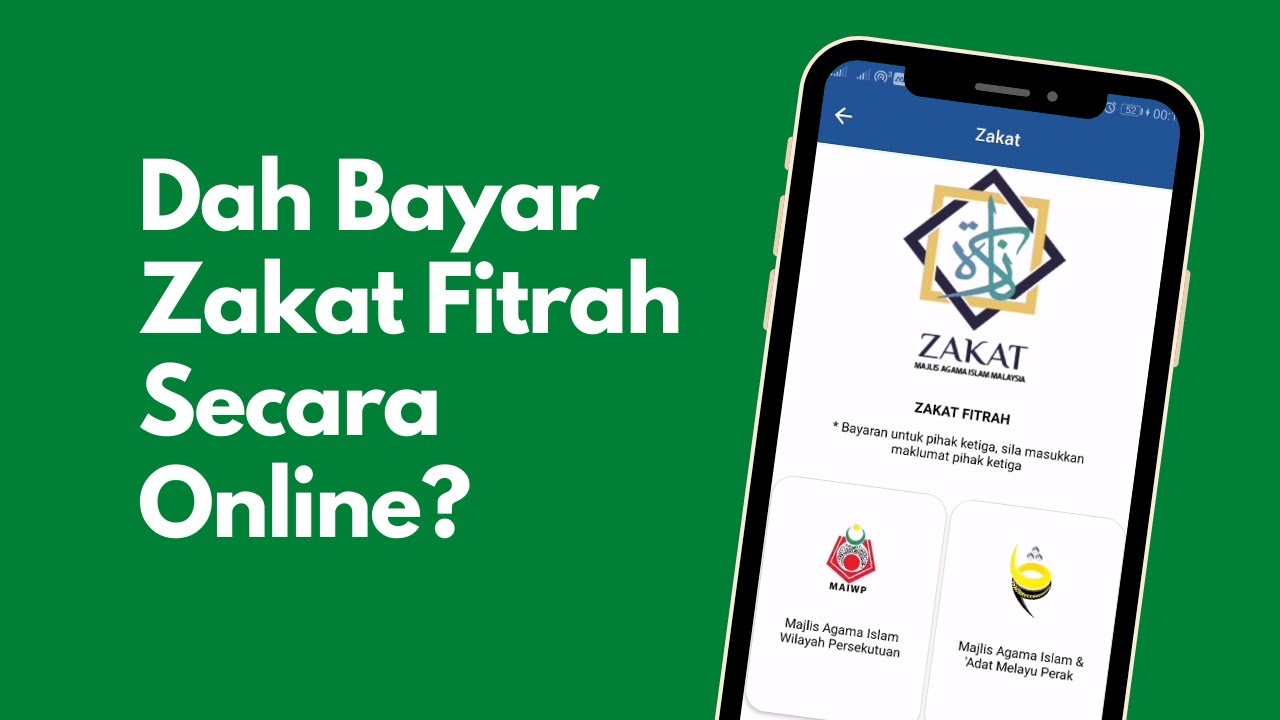 Cara bayar zakat fitrah online johor bahru