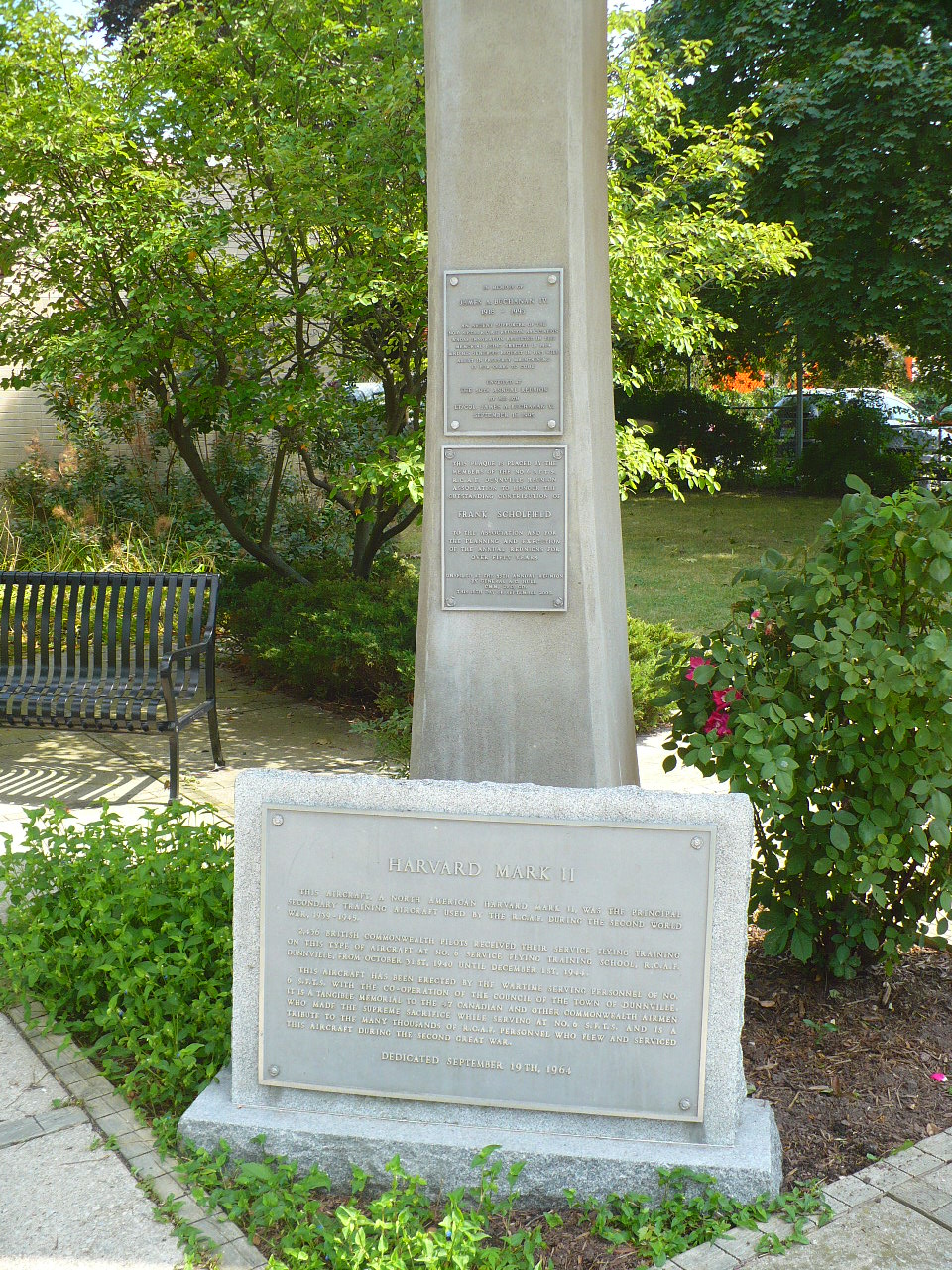 Ontario War Memorials Dunnville Library Harvard