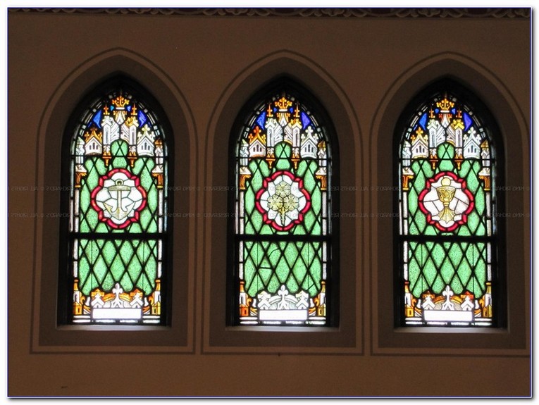 How To Hang A Stained Glass Window Panel Glass Designs