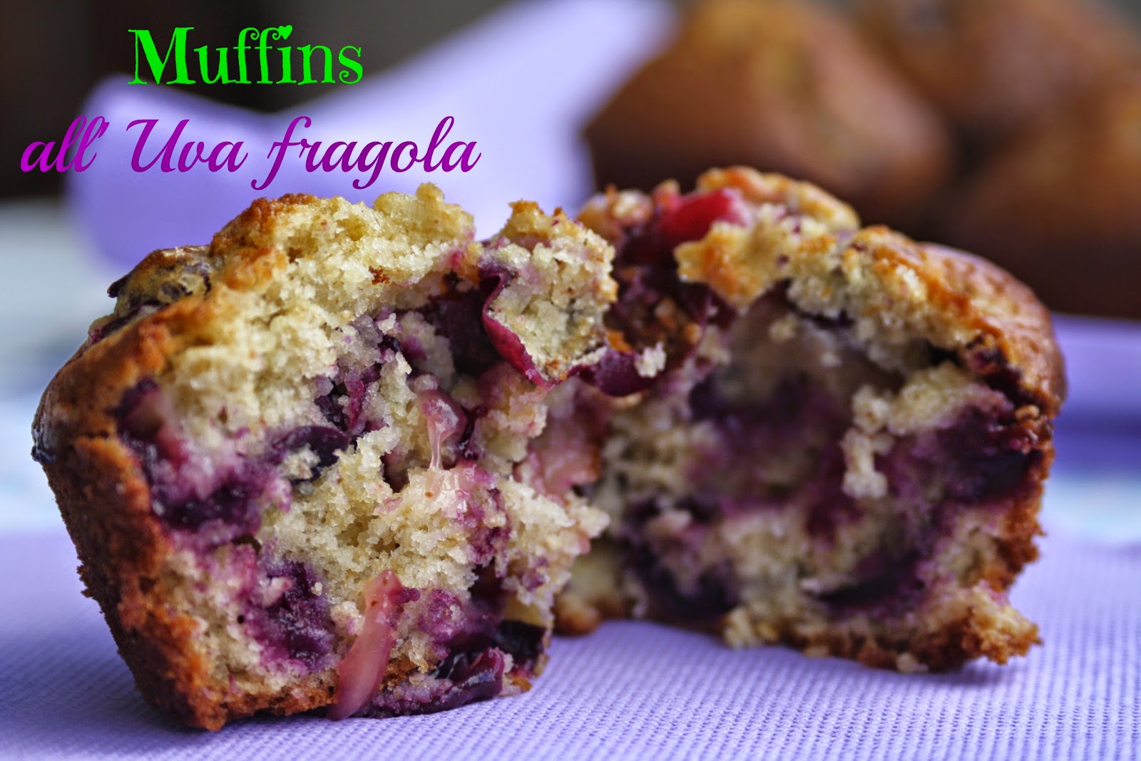 presenti - muffins integrali all’uva fragola