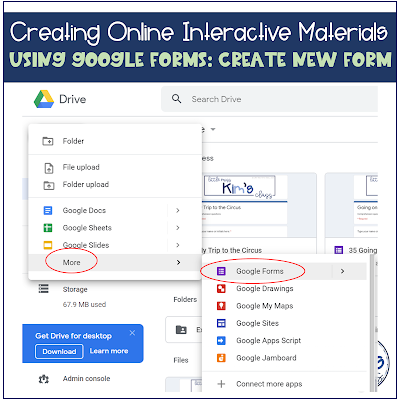 Using Google Forms to Create Online Material for Remote Learning