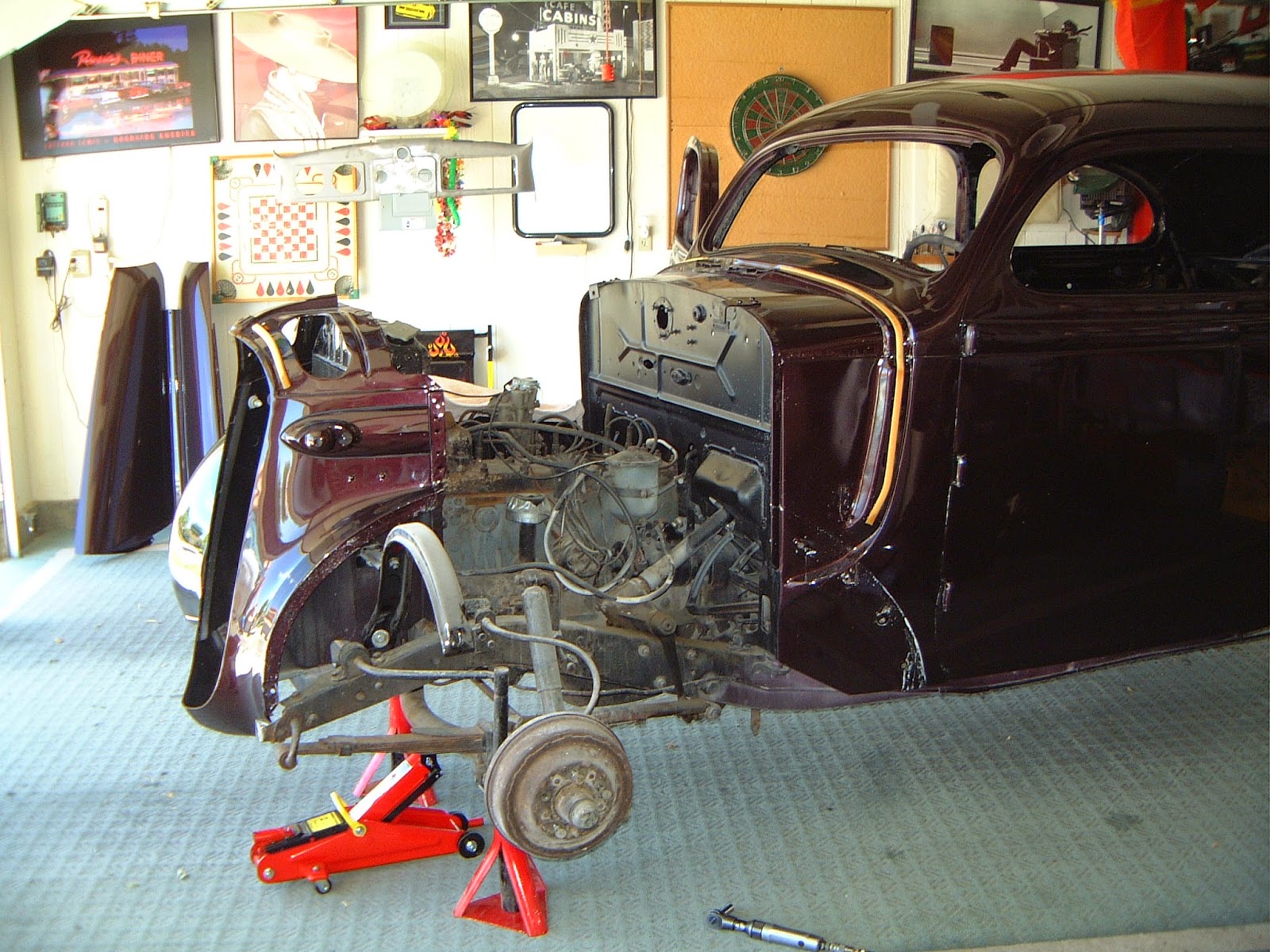 1937 Plymouth The next step was to disassemble the car down to the