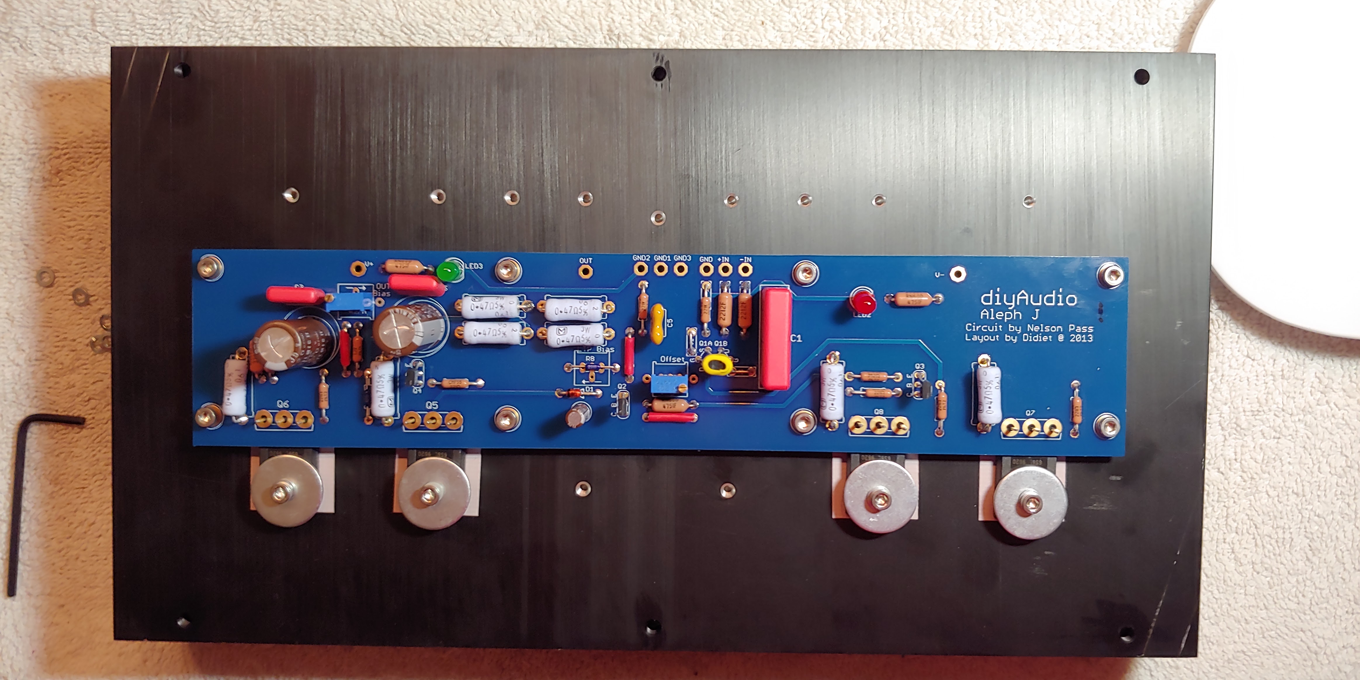 Building Amp Boards on Heat Sinks