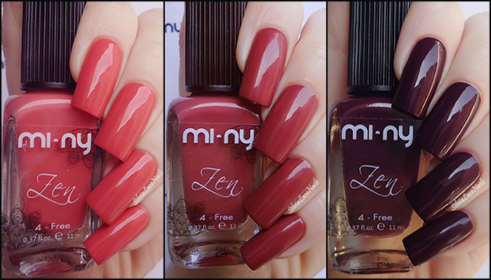 Silvia Lace Nails: MI-NY Zen Collection: swatches and review