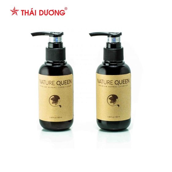 BỘ GỘI XẢ THẢO DƯỢC NATURE QUEEN (NATURE QUEEN PREMIUM HERBAL SHAMPOO & CONDITIONER) – THÁI DƯƠNG, My Pham Nganh Toc