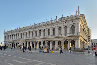 The Libreria Sansoviniana, which houses the Biblioteca Nazionale Marciana, is considered Sansovino's masterpiece