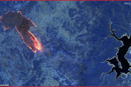 استراليا تحترق ولهيب النار يظهر من الفضاء