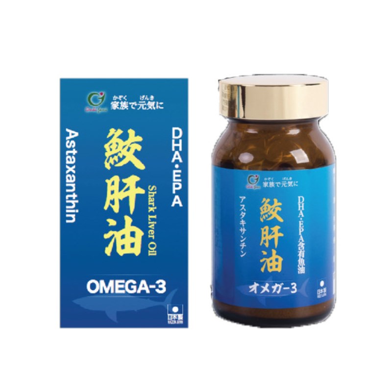 Genki Fami Viên uống dầu gan cá mập Omega 3 90 viên