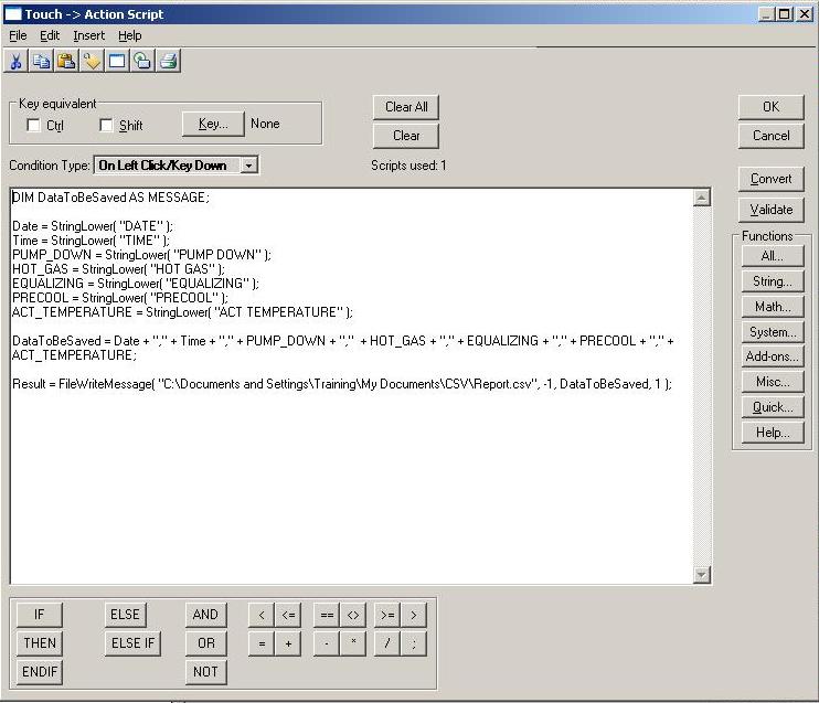ELINS: Send data from Intouch to Ms. Office Excel (file.csv)