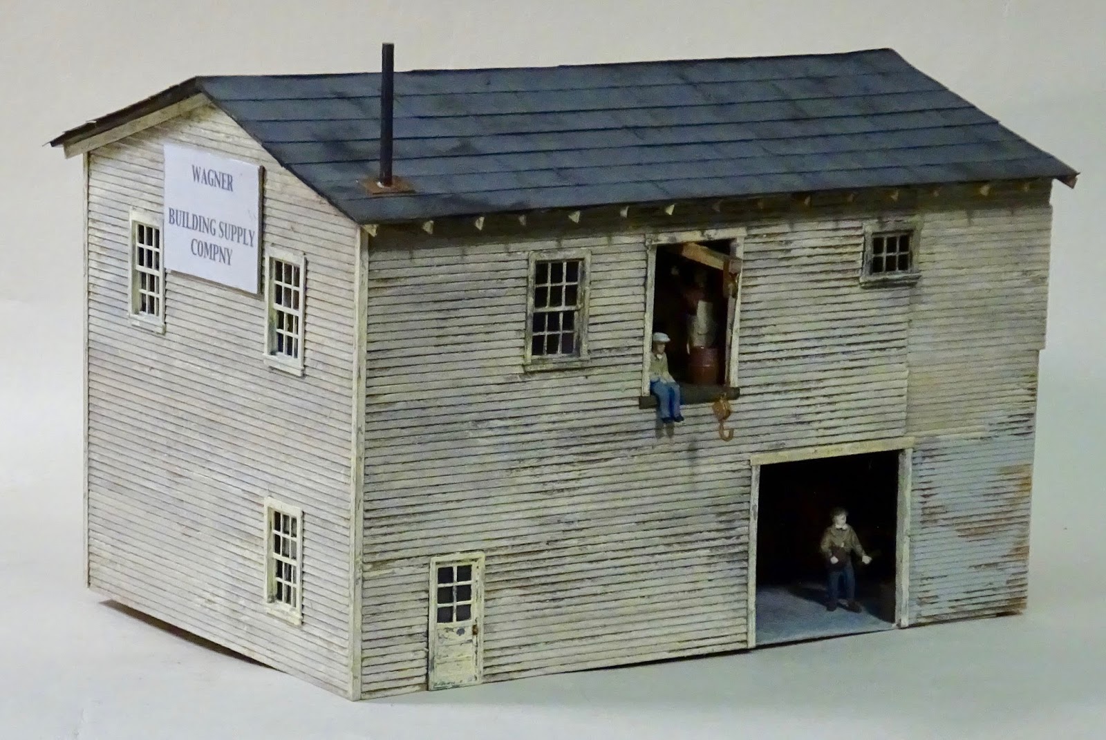 Model Railroad Minutiae Building Supply Co main bldg complete