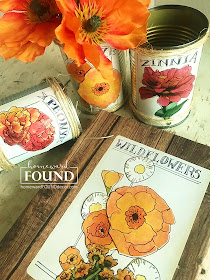 art, boho, crafting, decorating, DIY, diy decorating, farmhouse, flowers, found objects, garden art, junk makeover, junking, original designs, paper crafts, Posie Pails, re-purposing, rustic, salvaged, spring, trash to treasure, up-cycling, seed packets, garden seeds