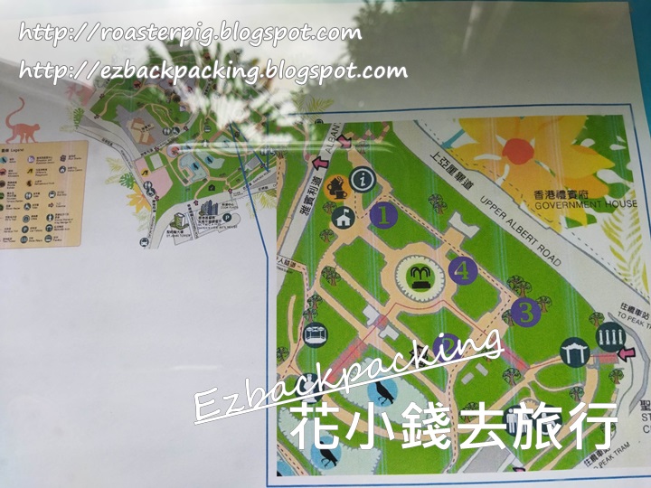 香港動植物公園7月花地圖