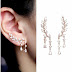 Glamorous diamond earrings