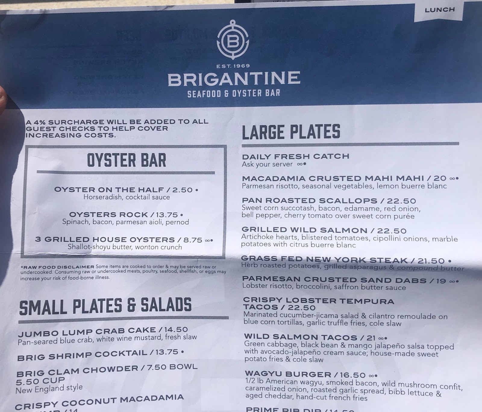 GREAT EATS HAWAII BRIGANTINE SEAFOOD AND OYSTER BAR DEL MAR, CA
