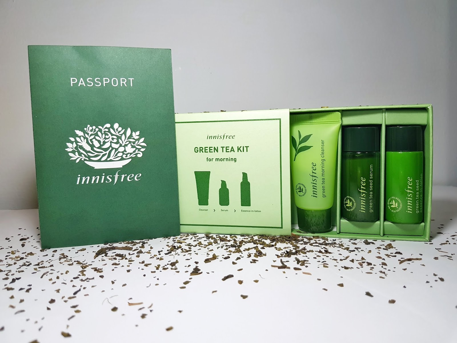 [REVIEW] INNISFREE GREEN TEA KIT FOR MORNING (MORNING CLEANSER, GREEN