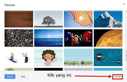 Cara Menggati Tema Gmail