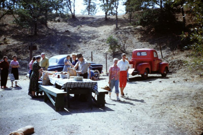 Picnic People Old Photos 