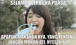 gambar meme puasa lucu  buka puasa yang bikin ati nyesek- kanalmu