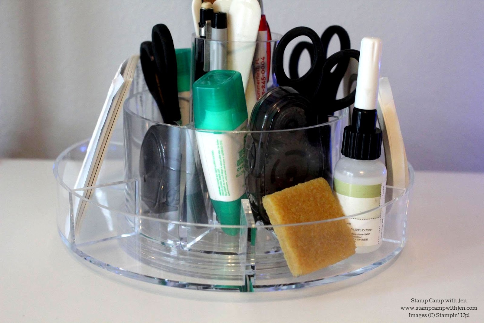 The Container Store Premium Rotating Round Desktop Organizer