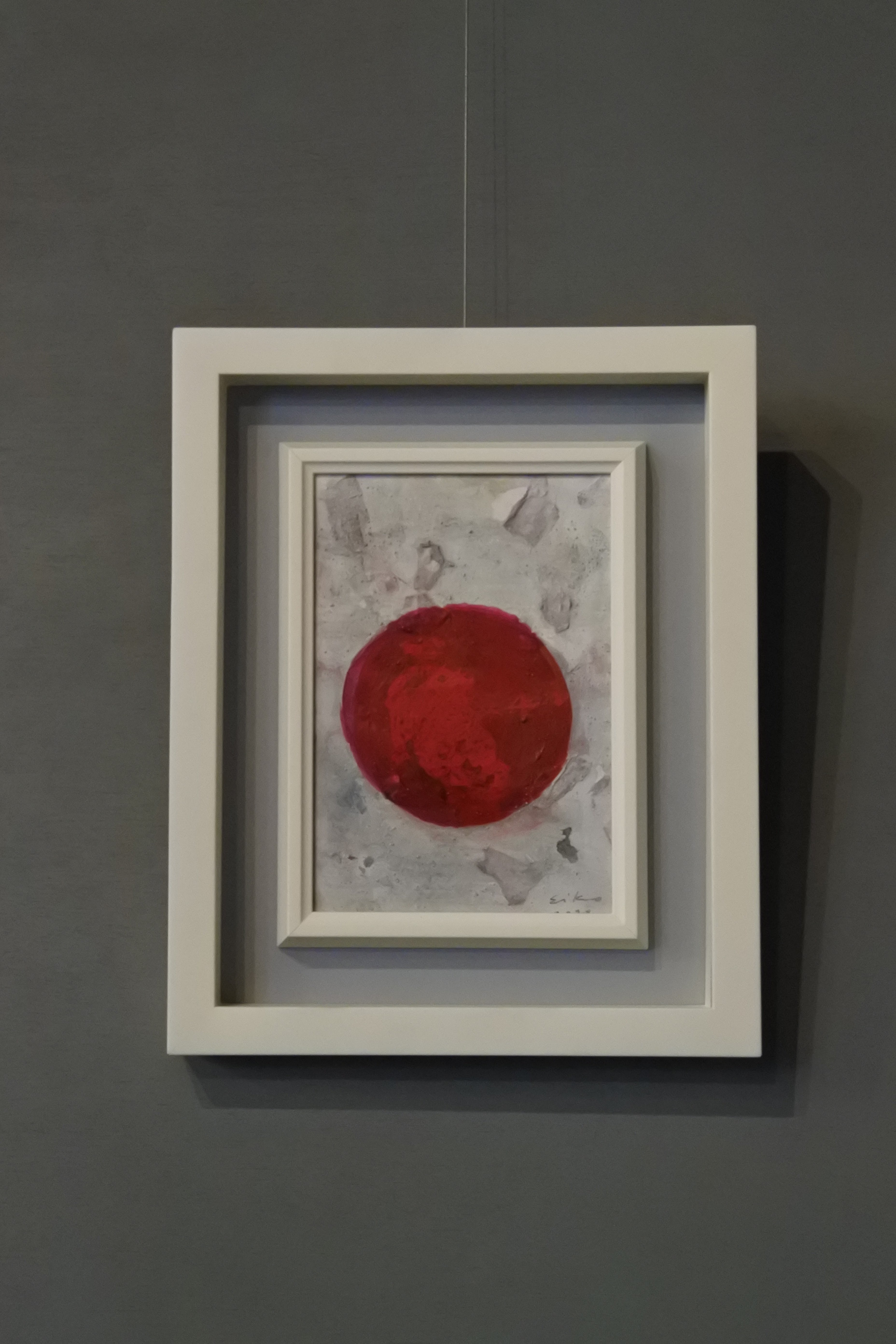あすつく】 大原瑩子 油絵 赤塚不二夫 チューリップ 直筆サイン入り