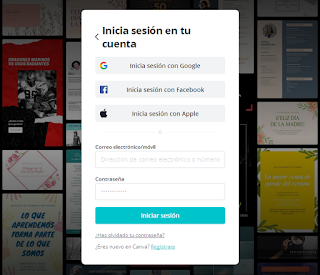 Cómo registrarse o acceder a Canva