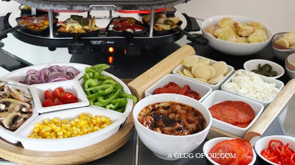 Raclette ideas for a dinner party.